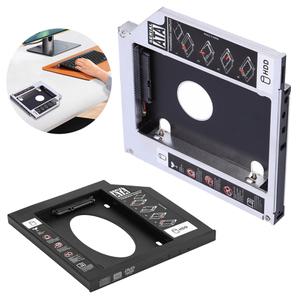 9.5/12.7mm 두 번째 HDD 캐디 범용 SATA 3.0 2.5 인치 SSD 케이스 어댑터 CD/DVD-ROM 광학 베이용 알루미늄