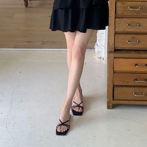 베른 꼬임 스트랩 뮬 샌들 sh2960