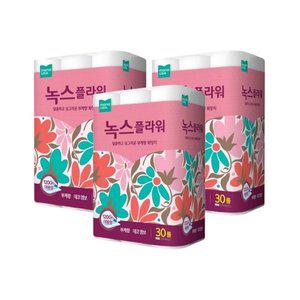 모나리자 플라워 2겹 40m 30롤 X 3팩 화장지 휴지 두루마리_JS