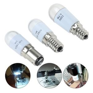 220V LED 범용 나사 재봉틀 전구 조명 가정용 BA15D/E14/E12에 대 한 1W 0.7W 램프