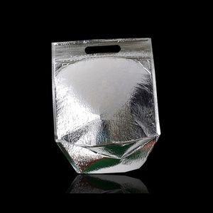 지퍼 보냉백 보냉팩 보냉봉투 25X28cm 밑면5.5cm 50P 보냉파우치 은박보냉팩 은박보냉재 은박보온팩 보냉