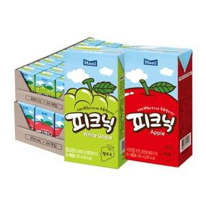피크닉 사과 청포도 200ml 48개