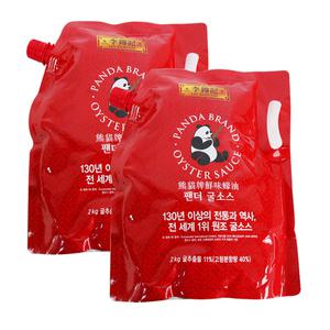 이금기 팬더 굴소스 스파우트팩 2kg 6개 1박스
