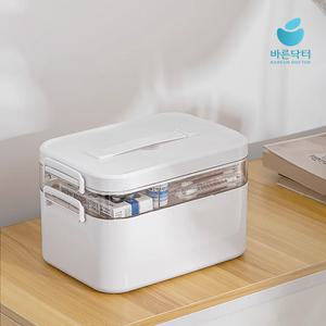 구급상자 구급함 가정용 2단 약통 약보관함 약정리 보관 케이스
