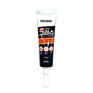 오공 그리스 튜브 100ml 젤형 고성능 노즐형 윤활제 소음감소 녹방지