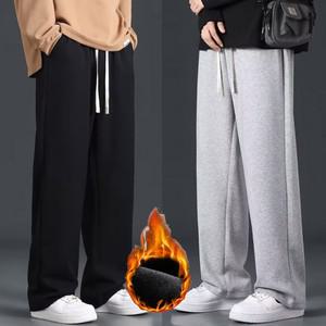 남자 기모 체육복 바지 통바지 와이드핏
