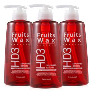과일나라 후르츠왁스 슈퍼하드 헤어젤 500ml 3개