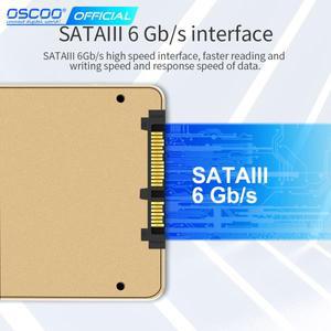 OSCOO 2D MLC SSD HDD 128GB 디스크 256GB SATA3 내장 솔리드 스테이트 드라이브 하드 노트북 데스크탑용