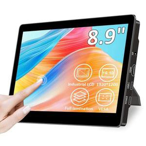 스탠드가 있는 마게독 8.9인치 터치 모니터| 1920 * 1200 | 16:10 450니트|광학 본딩| HDMI /USB C 포트|미니 PC 노트북 맥 미니용 소형 모니터
