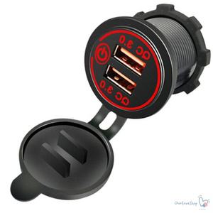 차량용 USB QC3.0 2포트 고속충전 카라반 고속 듀얼충전기