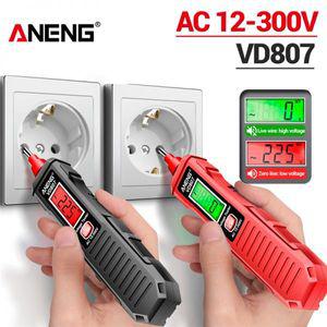 검침기 검전기 ANENG VD807 한 단어 유도 휴대용 5060Hz 스마트 전기 펜 테스터 NCV 센서 AC 12-300V 비접
