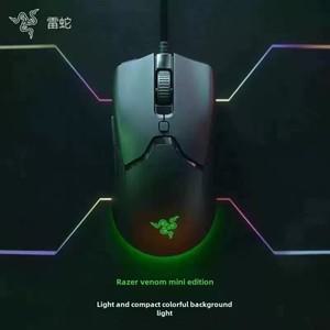 Razer 호환 CSGAME Viper Mini 경량 노트북 유선 매직 컬러 RGB 게임용 마우스는 버튼을 사용자 정의할 수