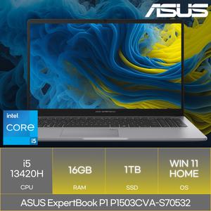 ASUS ExpertBook P1 P1503CVA-S70532 (RAM 16GB_SSD 1TB_WIN11)_마우스+장패드증정 AN