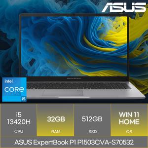 ASUS ExpertBook P1 P1503CVA-S70532 (RAM 32GB_WIN11)_마우스+장패드증정 AN