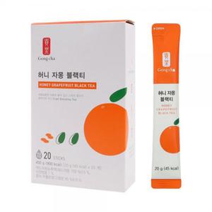[공차/당일보냄] 공차 허니 자몽 블랙티 애플 히비스커스티 액상티백 20T 400g ( 20g x 20개) 스틱 꽃샘