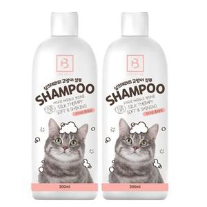 NEW 브리더 고양이샴푸 300ml 부드러운 플로랄향 x2개