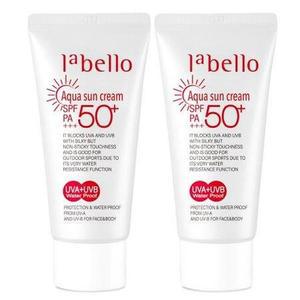 라벨로 아쿠아 선크림 50ml 1+1 / SPF50+ PA+++ 워터프루프 자외선차단 기능성