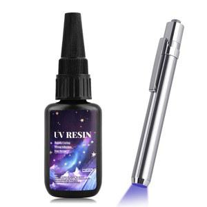 UV 픽스 액체 자외선 경화 하드 송진 접착제 건조 DIY 쥬얼리 유리 플라스틱 세라믹 목재 수리 25g