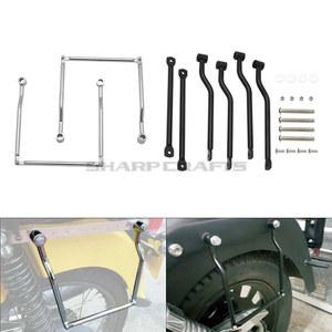 야마하 드래그스타 V-star DS XVS400 XVS650 XVS950 XVS1100 XVS1300 용 오토바이 새들백 지지 가드 바 마운트 브래킷 부품