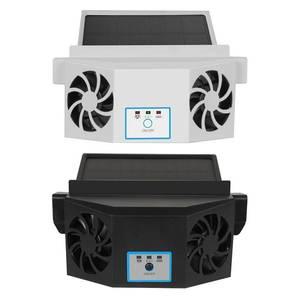 태양열 자동차 배기 선풍기 2/3 홀 탈취제 USB 5V 연기 추출기 창문 환풍기 여름 공기 순환기