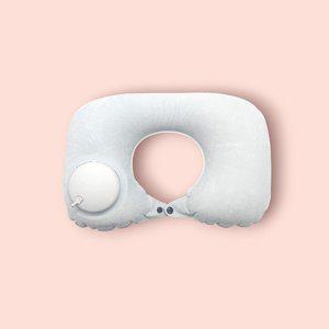 펌프 내장 휴대용 목베개 쿠션 그레이 1P (WFFTIIG)