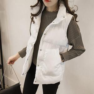 [오노마] ONM 여성 겨울 데일리 교복 패딩 조끼 주머니 레이어드