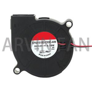 5015 무소음 송풍기 팬 터빈 냉각 FAN 5cm EF50151B2-C03C-A99 12V 0.78W