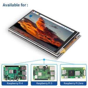 라즈베리 파이 3.5 인치 스크린 450*320 LCD 저항 4B + Zewo 2W 팬 옵션 RPi 케이스