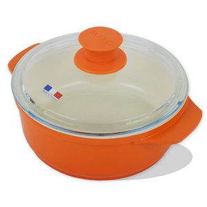 ALUART 벨로IH-20CM 러블리 미니팟 전골냄비 양수찌개냄비 세라믹코팅 내열유리뚜껑 인덕션포함 모든열원사