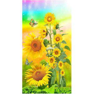 [기타]대형보석십자수 40x75 나비와 해바라기 보석십자수 패브릭