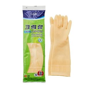 크린랩 식품전용 고무장갑 중 아이보리