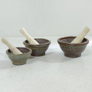 [라이프스토리]도자기절구 깨갈이세트 중 깨소금 미니절구통