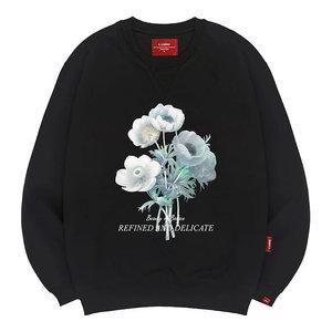 엘라모 3M 뷰티플라워 맨투맨 남녀공용 빅사이즈 S~4XL