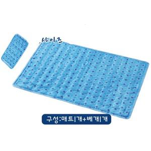 여름 쿨매트 아이스쿨 시원한 냉감 싱클 매트1 베개1 싱글 원룸 할머니 부모님 폭염