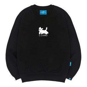 엘라모 기모M 흰검둥이 맨투맨 남녀공용 빅사이즈 S~4XL
