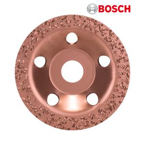보쉬 100mm 텅스텐 카바이드 컵휠 거친입자 목재 코르크 플라스틱 고무 연마 그라인더날