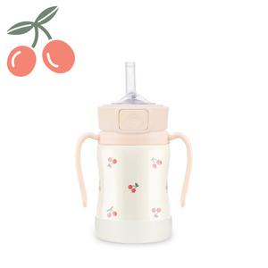 그로미미 체리쉬 원터치 스테인리스 빨대컵 200ml (스윗피치)