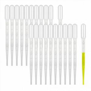 100개 일회용 스포 이드 3ml 5ml 비누 캔들 과학 실험 물감 놀이 교구 디퓨