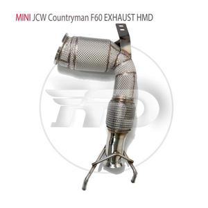 HMD 배기 매니폴드 고유량 다운파이프 MINI JCW 컨트리맨 클럽맨 F56 F57 F60 20T 촉매 컨버터 포함 자동차