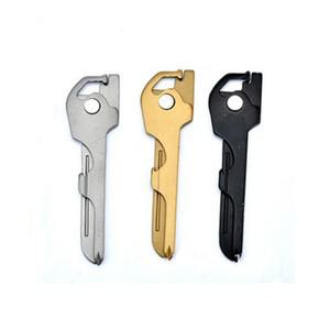1PC 스위스 6 In 1 기술 유용한 다기능 칼 UtiliKey 열쇠 고리 펜던트 스크루 드라이버 병따개 캠핑 EDC 야
