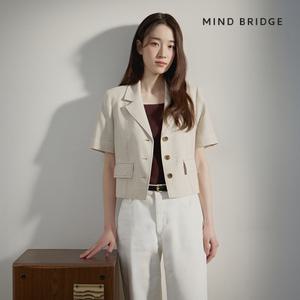 마인드브릿지 [COUTURE]스티치크롭반팔자켓 MZJK3272