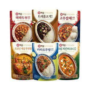 [CJ제일제당]백설 덮밥소스 6종 각1개씩 맛보기 총6개