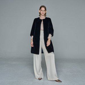 [사바티에](강남점)24FW 플럭밍크 버티컬코트_NA (H94430OS)