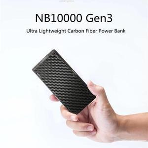 Nitecore NB10000 GEN3 모바일 전원 은행 10000mAh 카본 iphone 호환용 초경량 고속 충전