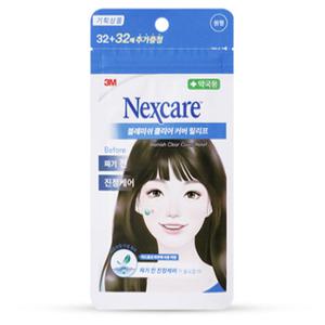 3M 넥스케어 블레미쉬 클리어 커버 릴리프 뾰루지 점뺀후 습윤밴드 64매