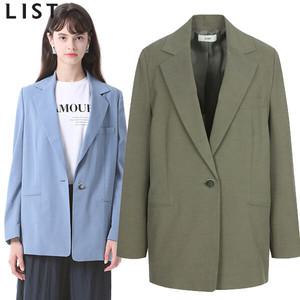 [리스트(LIST)] 사이드 슬릿 베이직 자켓 (택가격 398000원)