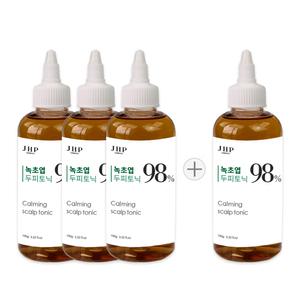 JHP 녹초엽 비듬 가려움 헤어 두피토닉 100ml 4개 헤어에센스 두피케어  / 끈적임없이 상쾌한발림