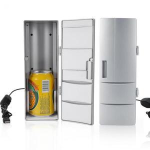 술냉장고 미니 쇼케이스 휴대용 미니 USB 5V PC 냉장고 워머 쿨러, 음료 캔 냉동고, 맥주 여행용 자동차 사