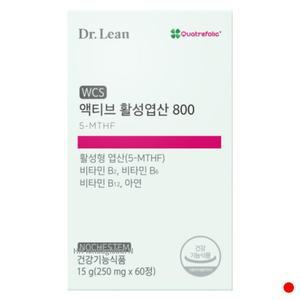 닥터린 액티브 활성엽산 800 비타민B 아연 추천 60정