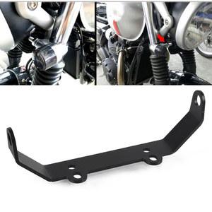 Bonneville- Street-Twin/Cup/T100/T120 SE 스크램블러용 오토바이 전방 표시기 방향 지시등 브래킷, 전방 재배치 브래킷
